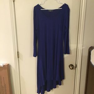 Royal blue stretch dress