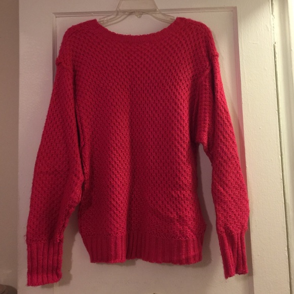 Pink chunky knit Kensie sweater. Size M - Picture 3 of 4