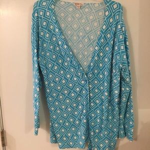 Blue & White Cardigan