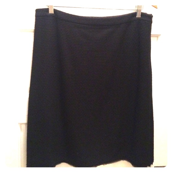 Black Banana textured wool skirt