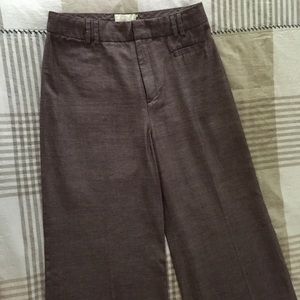 Anthropologie wide leg stovepipe trousers