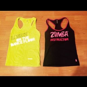 Zumba Instructor Racerback Tanks Size Large