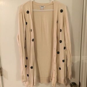 Sequin Polka Dot Cardigan