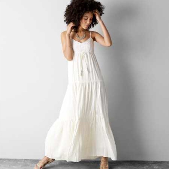 American Eagle Outfitters Dresses & Skirts - American Eagle Cream Maxi Dress