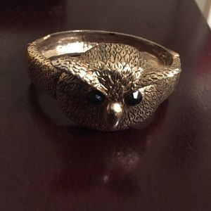 Gold vintage owl bracelet