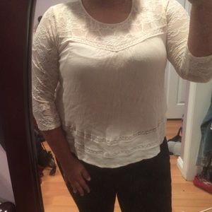 Lace long sleeved blouse