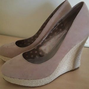 Fergalicious Nude Wedges