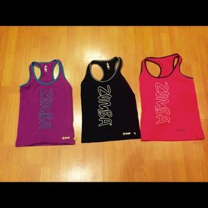 Zumba Racerback tanks size large