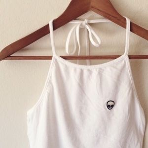 Brandy Melville alien sachi halter top