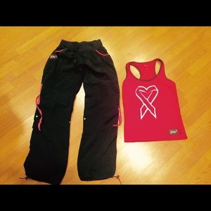 Zumba Party in Pink for breast cancer Racerback