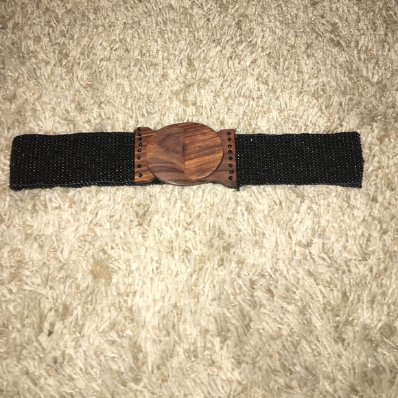 Wood and beaded belt