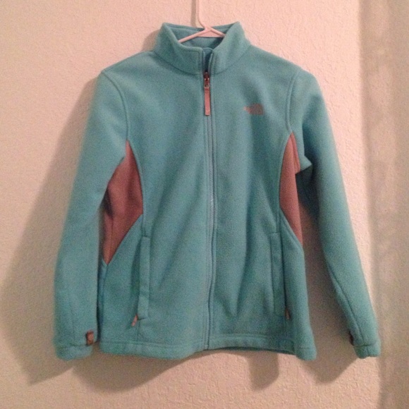 Light blue north face jacket