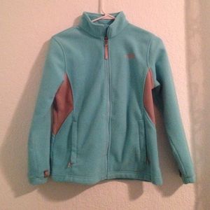 Light blue north face jacket
