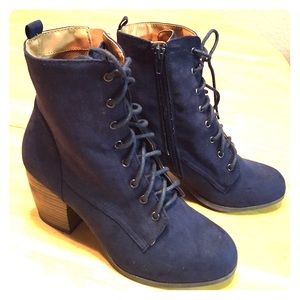 Navy booties