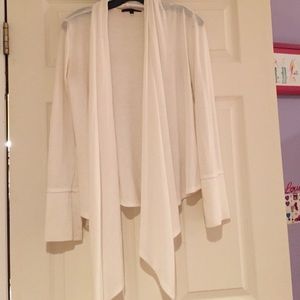 Basic White Open Cardigan