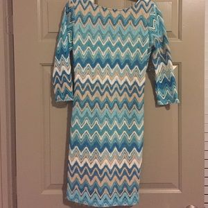 Chevron Print Dress 👗