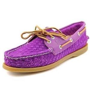 🚨WKND SALE🚨 Women's Sperry Woven Purple Suede