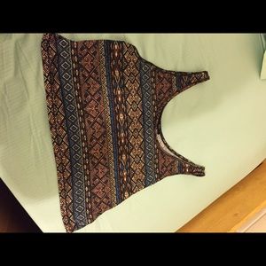 Aztec crop top