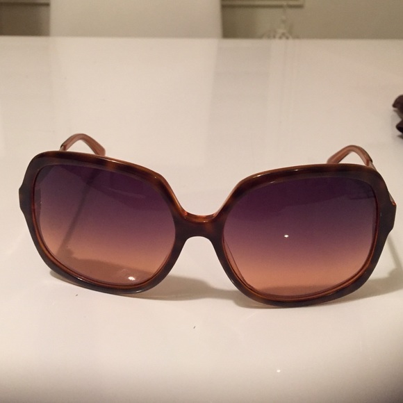 Tory burch brown and gold sunglasses