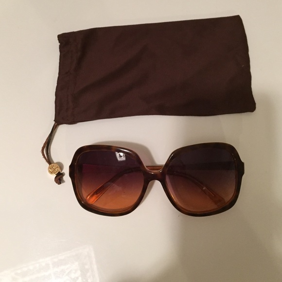 Tory burch brown and gold sunglasses main image 4
