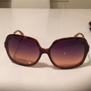 Tory burch brown and gold sunglasses