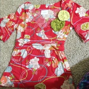 Anthropologie Floral Top by Deletta