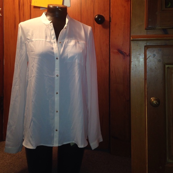 Sheer button down