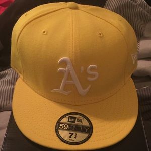 A's New Era Fitted Cap 7 3/4
