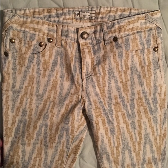 Free People Skinny Printed Denim!