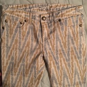 Free People Skinny Printed Denim!