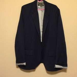 Navy One button Blazer