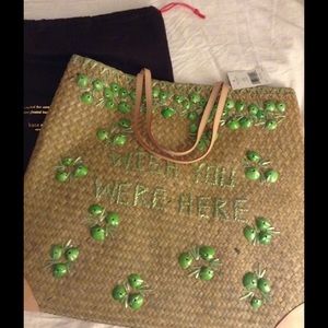 kate spade  large straw tote