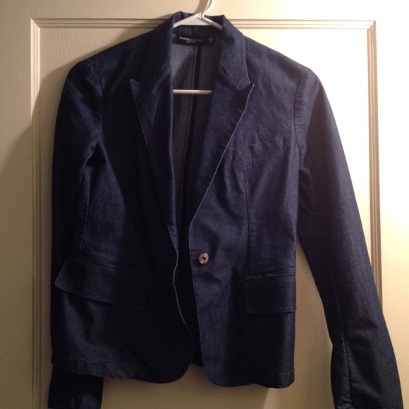 Denim shiny jean jacket - Picture 1 of 4