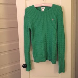 White Tag Lilly Pulitzer Green Sweater