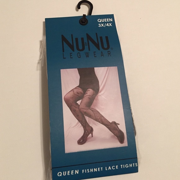 QUEEN size - fishnet/lace tights