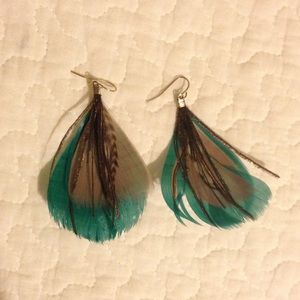 Feather earrings