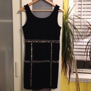 Black studded dress