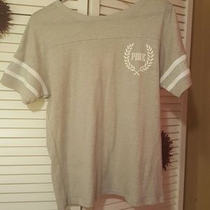 PINK VS SILVER TEE