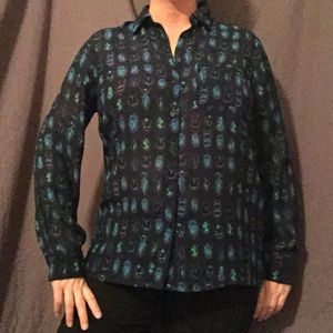 Banana Republic Medium Halloween Bug Shirt