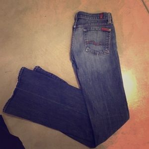 Size 28 7 for all man kind jeans
