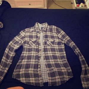 Plaid button down shirt