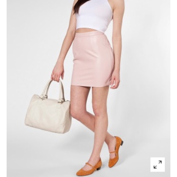 ISO American Apparel The Leather Mini Skirt - Picture 2 of 2