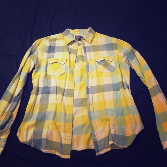 Plaid button down shirt