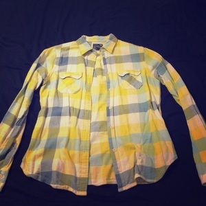 Plaid button down shirt