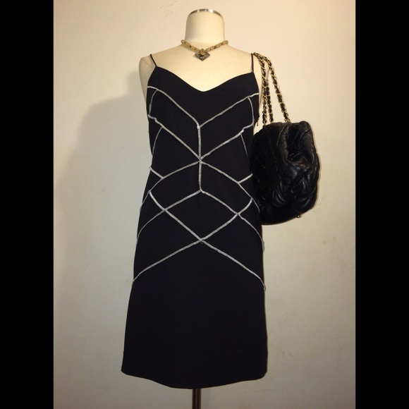 VINTAGE Nicole Miller Collect Spaghetti Strap Dress Sz 10