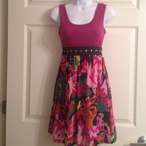 Multi colored adorable tunic or short dress