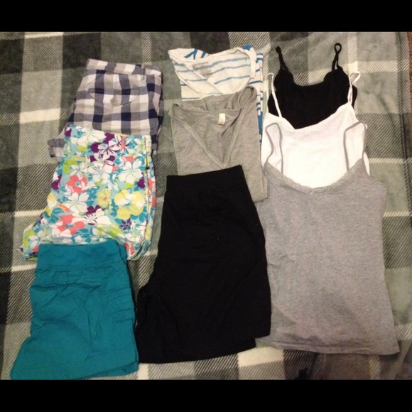 Bundle of shorts and tanks