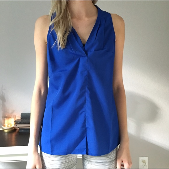 Banana Republic Tops - Banana republic royal blue top XS