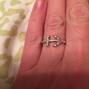 Sterling silver anchor ring. Size 7