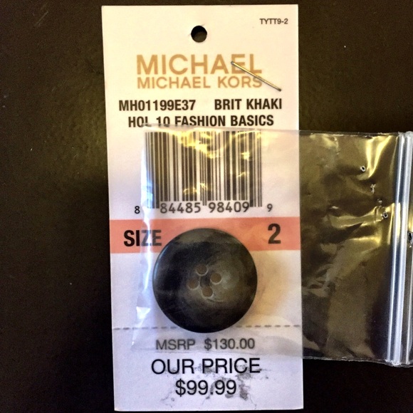 Price Cut ✂️ NWT MICHAEL Michael Kors Khaki Jacket - Picture 4 of 4